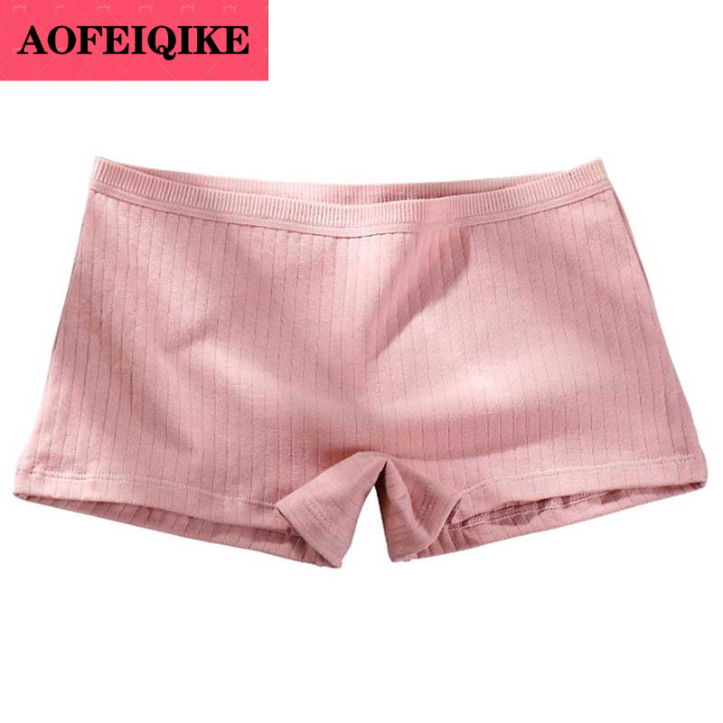 AOFEIQIKE Quần lót cotton bảo hộ in họa tiết thời trang dành cho nữ