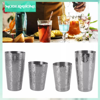 ModernHome Bình lắc cocktail bằng thép không gỉ Khắc Martini Shaker Bạc Nhật Mỹ Boston Bar Mixer