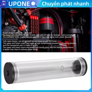 UPONE Bình Chứa Nước Làm Mát 210Mm/8.3in Chiều Dài Chất Liệu Nhựa Acrylic 3 Lỗ G1/4in Đường Chỉ May Tiếng Ồn Thấp Máy Tính Xe Tăng