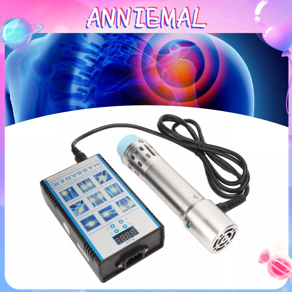 Máy sóng xung kích ED 16 bánh răng tần số 7 đầu xoa bóp Thiết bị điều trị ngoài cơ thể 100‑240V