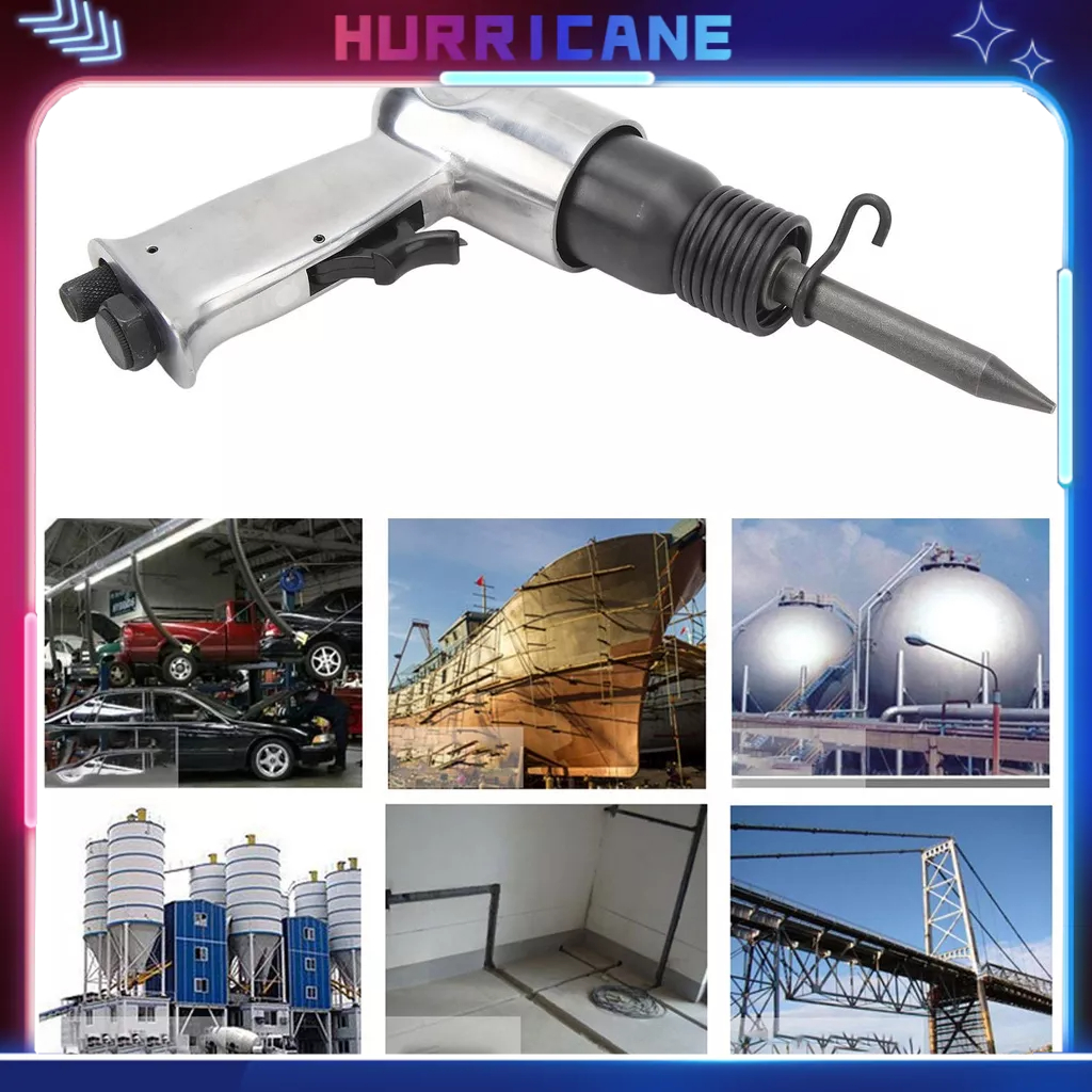 Hurricane Bộ búa khí nén hạng nặng Dụng cụ khoan đục bằng Búa điện để sửa chữa ô tô Má phanh Loại bỏ rỉ sét