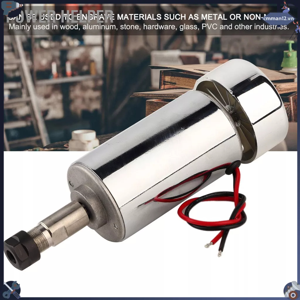 Power Helper Động cơ trục chính làm mát bằng không khí tốc độ cao cho máy phay 300W ER11 Chunk