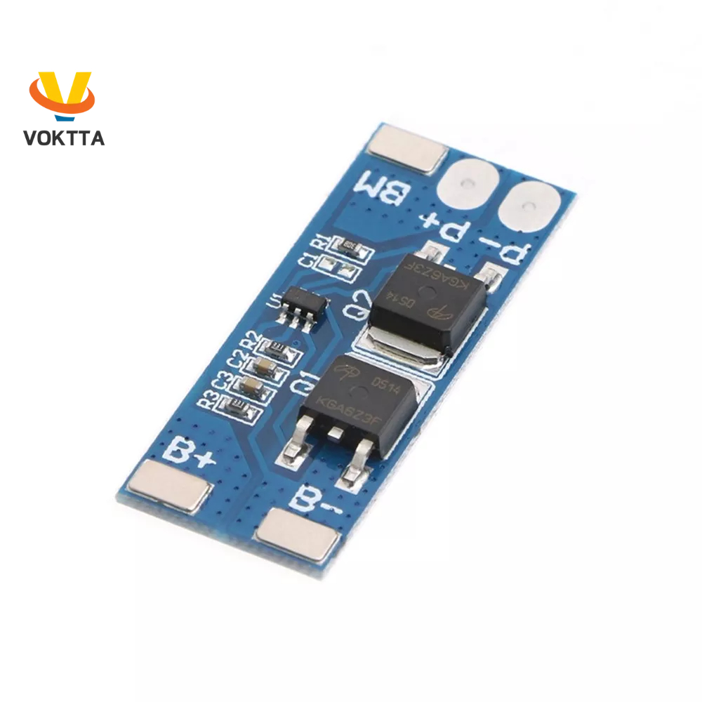 Bảng Mạch Bảo Vệ Pin Lithium 18650 BMS 7.4v 8.4V 15A Vokta 2S 8A Sự Bảo Vệ