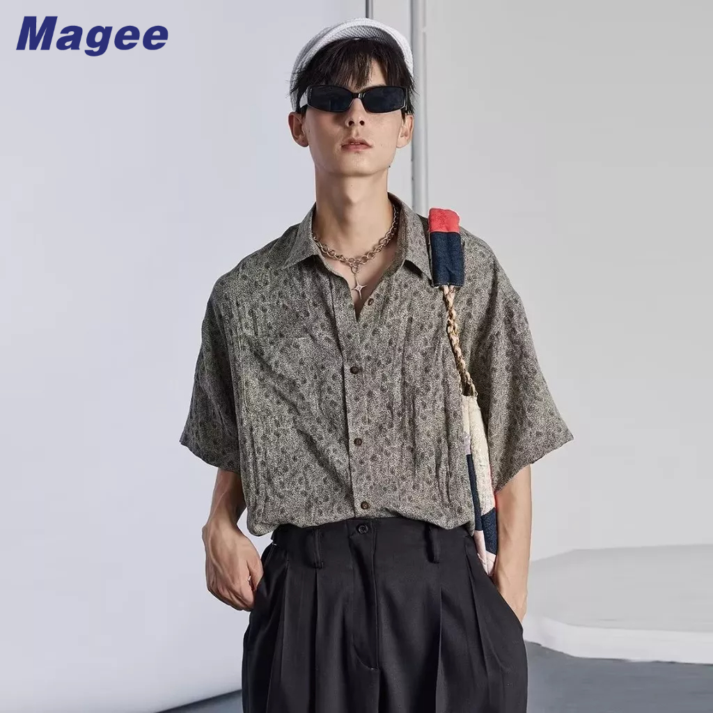 Áo Sơ Mi Nam Ngắn Tay Cổ Bẻ Thời Trang Hàn