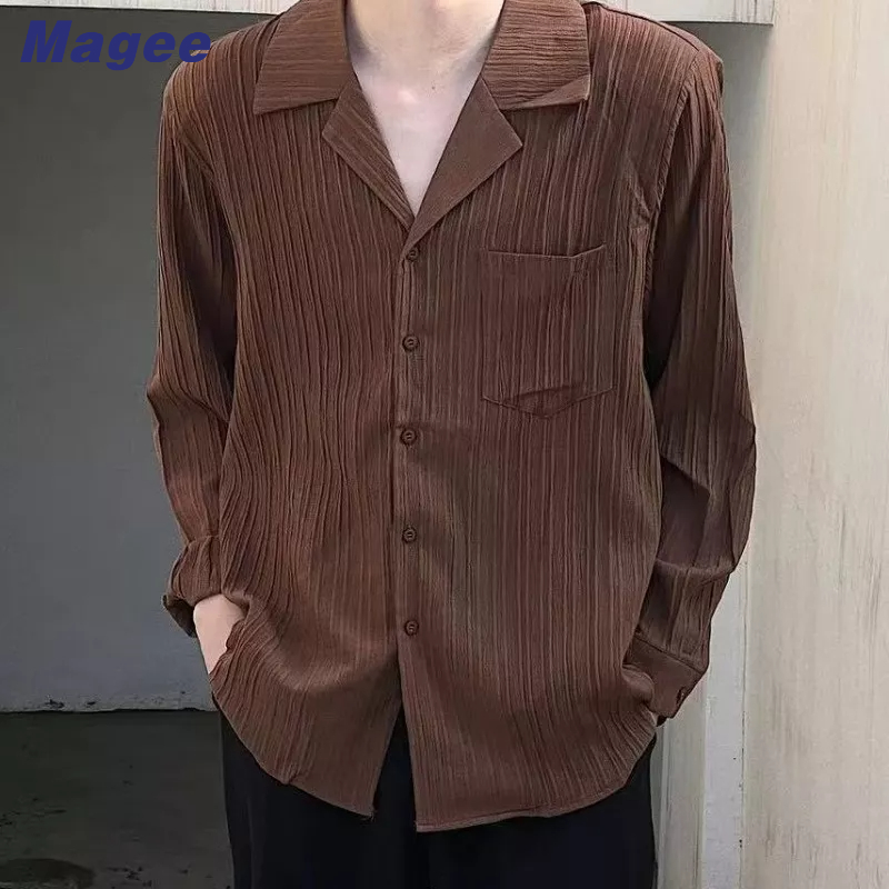 Áo Sơ Mi Nam Dài Tay Cổ Bẻ Thời Trang Hàn