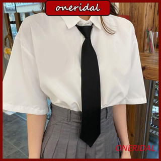 Oneri Cà Vạt Lụa Trơn Màu Phong Cách Đơn Giản Cổ Điển Dành Cho Nam Và Nữ