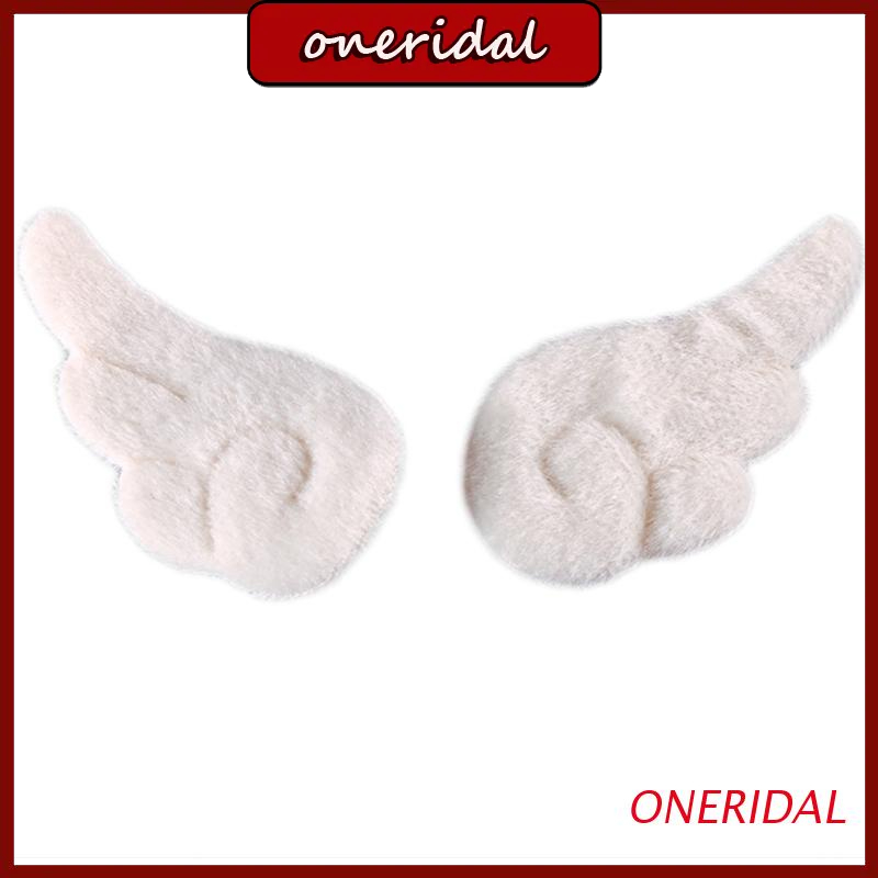 Set 2 Kẹp Tóc Hình Đôi Cánh Thiên Thần Màu Trắng Phong Cách Nhật Bản Dễ Thương