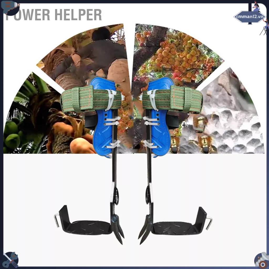 Power Helper Thép Tấm Gai Leo Cây Thiết Bị Có Dây Đứng Chống Trượt Cột Giày Núi