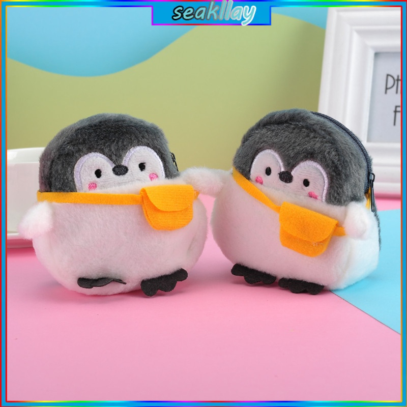 [Hàng mới về] Ví mini đựng tiền xu hình chim cánh cụt tiện dụng 