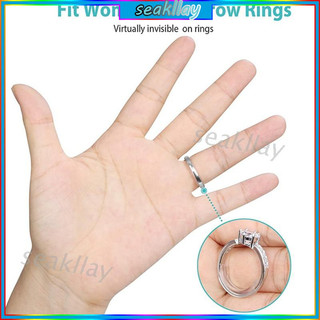 Bộ 8 Nhẫn Silicon Trong Suốt Điều Chỉnh Kích Cỡ Tiện Dụng