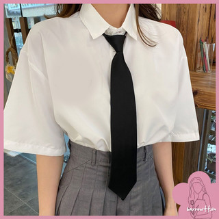 Cà vạt lụa trơn màu sắc retro dành cho nam