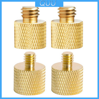 Đầu chuyển đổi vít 1/4 lỗ gắn sang 3/8 đầu gắn hoặc 1/4 đầu gắn sang 3/8 lỗ gắn ren tripod đồng trơn cho đèn chụp ảnh