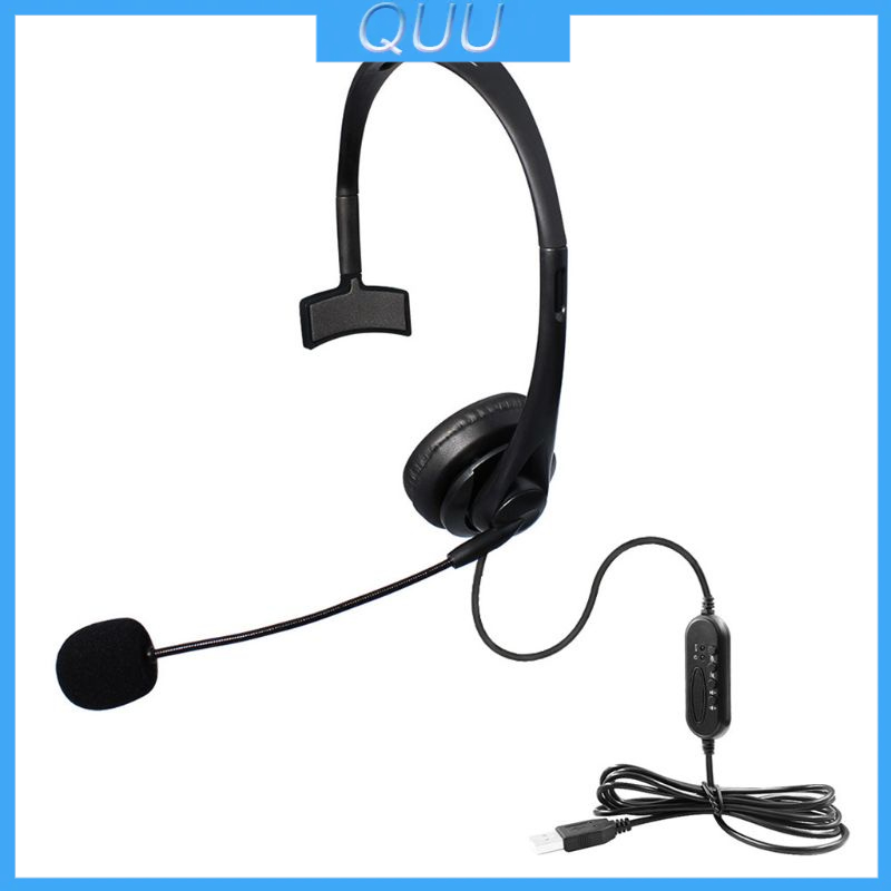 Tai nghe chống ồn có mic đàm thoại kết nối USB cho máy tính văn phòng