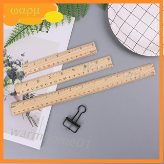Thước đo bằng gỗ hai mặt 15cm 20cm 30cm cho học sinh/ trường học