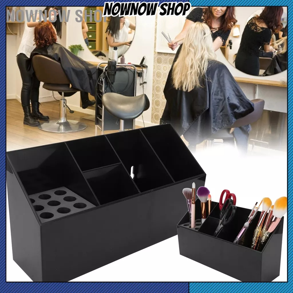 NOWNOW SHOP Kéo Người Tổ Chức Giá Đỡ Lược Làm Tóc Kẹp Dụng Cụ Hộp Bảo Quản