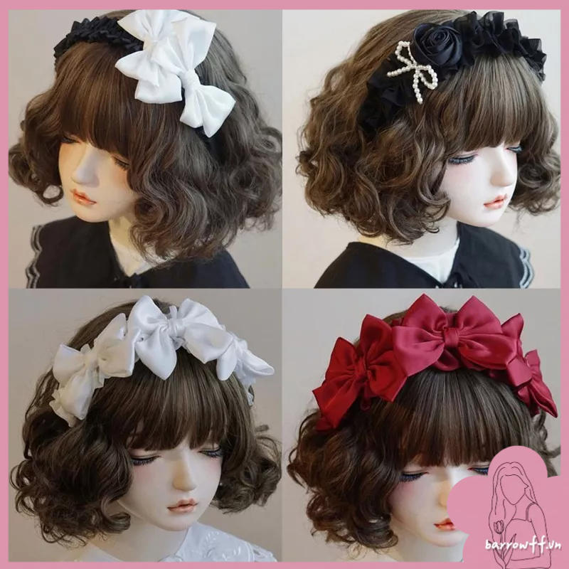Băng Đô Cài Tóc Đính Nơ Phong Cách Lolita