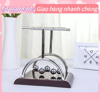 [Hàng Sẵn] Quả Lắc Định Luật Vật Lí Newton Inox - Đồ Chơi Khoa Học Dao Động Để Bàn Gonaments E.