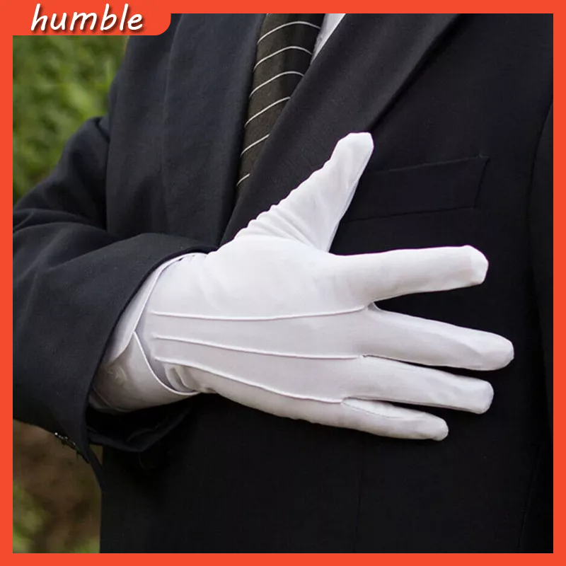 Đôi găng tay màu trắng thiết kế tinh tế trang nghiêm