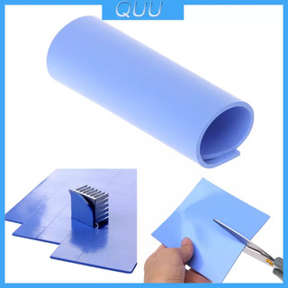 Miếng tản nhiệt bằng silicon màu xanh lam cho CPU 100 x 100 x 2mm