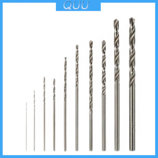Set 10 mũi khoan xoắn thép trắng tốc độ cao HSS