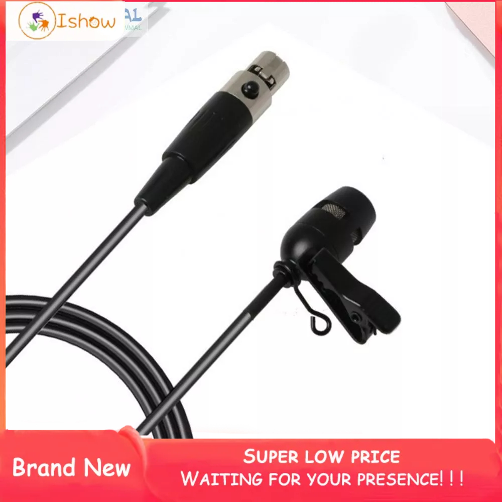 Micro Cài Ve Áo 4-Pin XLR 3.5MM Cho Sennheiser Không Dây Shure Mới