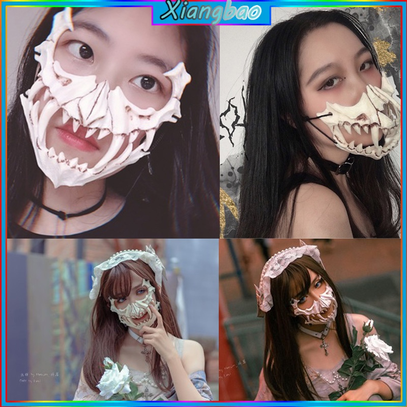 Mặt nạ hóa trang Halloween hình bộ xương rồng thiết kế độc đáo 10MK