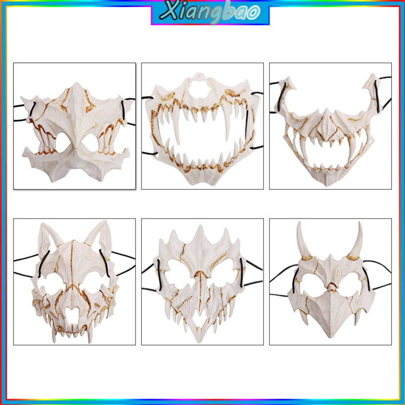 Mặt nạ hóa trang Halloween hình bộ xương rồng thiết kế độc đáo 10MK