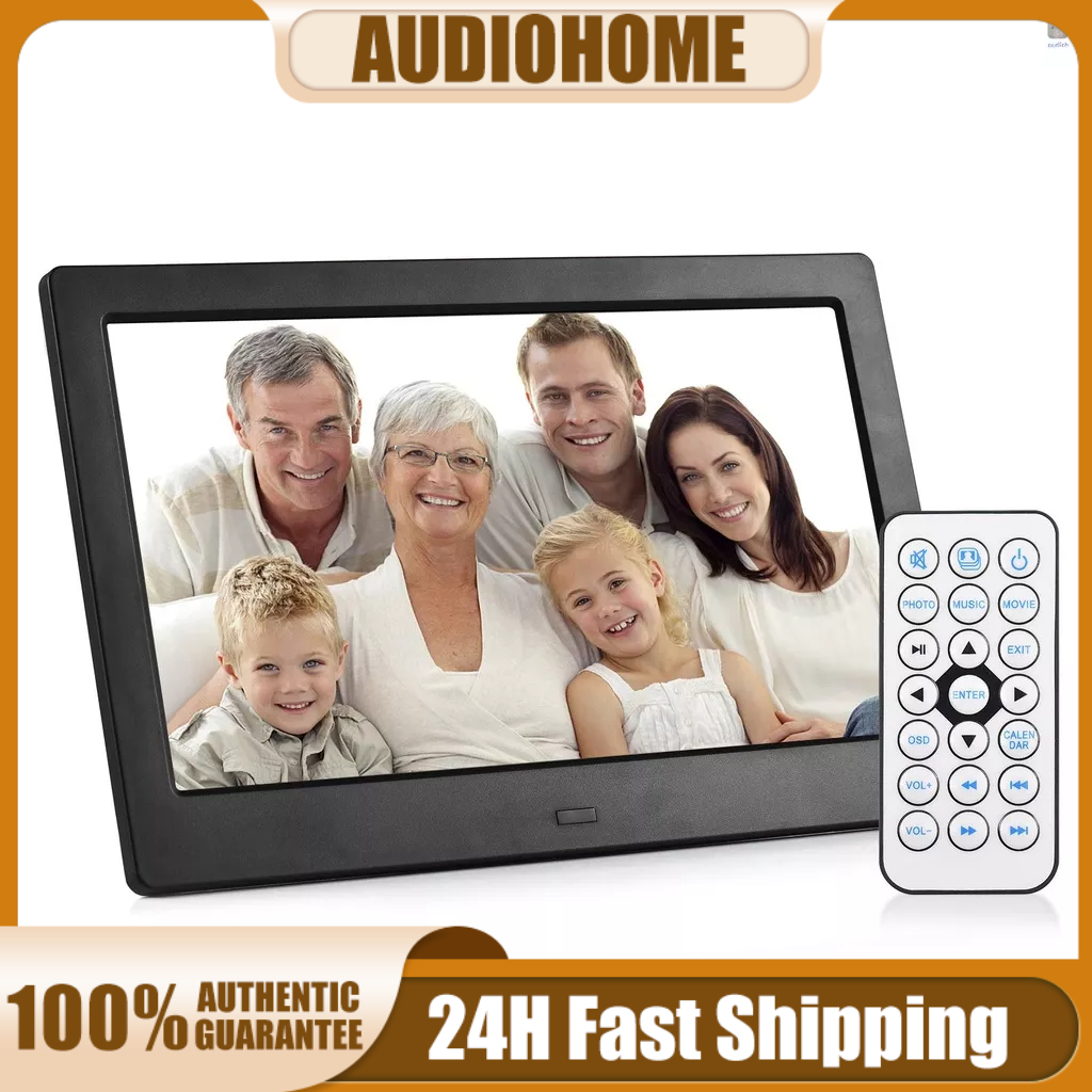 Khung Ảnh Kỹ Thuật Số Andoer 10.1 Inch Để Bàn Màn Hình IPS / Video / Âm Nhạc / Đồng Hồ / Lịch Kèm Điều Khiển Từ Xa
