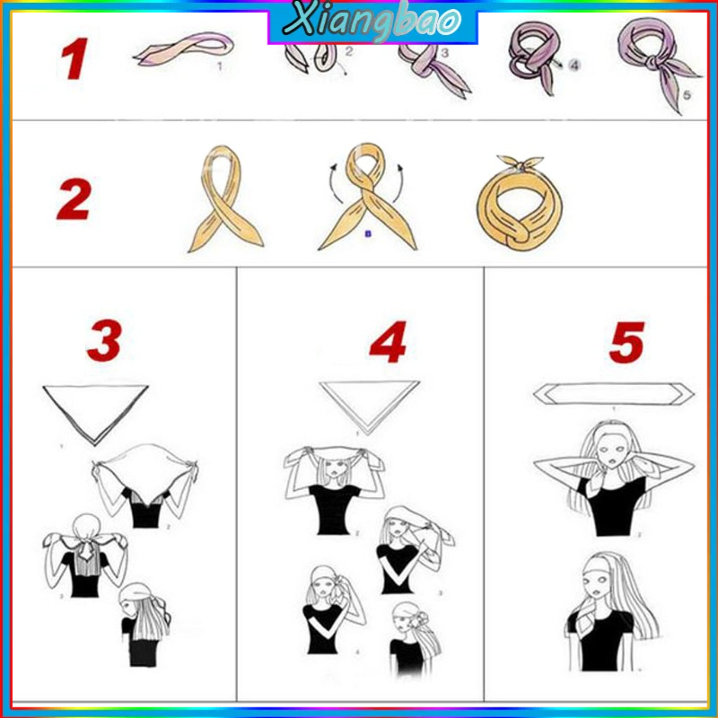 Khăn turban bandana hình vuông bằng cotton 10MK phong cách hip hop dành cho nam và nữ