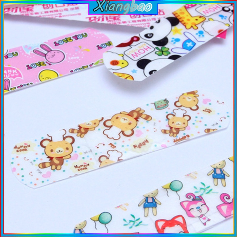 Set 100 băng cá nhân chống thấm nước thoáng khí hoạt hình