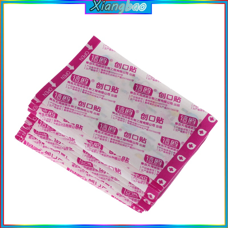 Set 100 băng cá nhân chống thấm nước thoáng khí hoạt hình