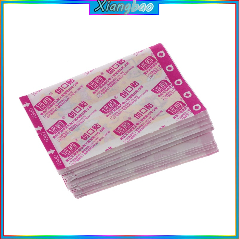 Set 100 băng cá nhân chống thấm nước thoáng khí hoạt hình