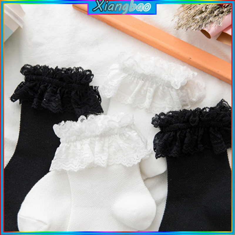 Đôi Vớ Chân Phối Ren Hoa Phong Cách lolita Cho Nữ