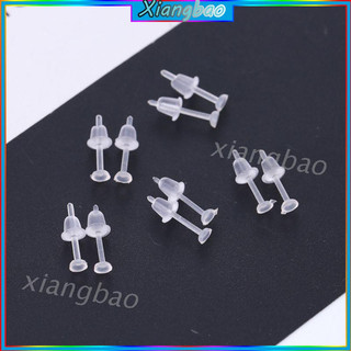 100 bộ chốt gài bông tai nhựa trong suốt DIY tiện dụng