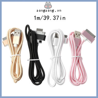 Dây cáp sạc vỏ bện 30 pin cho IP4 4s tablet táo 2 3 4 máy nghe nhạc táo