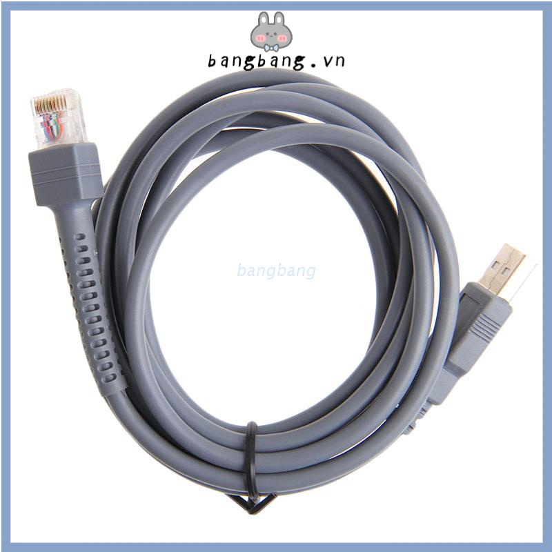 Cáp USB máy quét mã vạch dài 2m chất lượng cao LS1203 LS2208 LS4208 LS3008 CBA-U01-S07ZAR