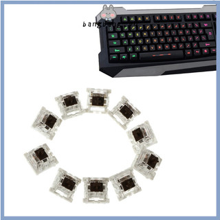 Bộ 10 nút bàn phím cơ thay thế 3 chấu Brown Switch cho Gateron Cherry MX