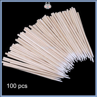 Set 100 que vệ sinh tai nghe/ sạc điện thoại bằng cotton dùng 1 lần