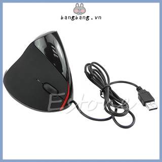 Chuột quang dạng đứng thiết kế thư giãn cổ tay có giắc cắm USB cho PC Laptop