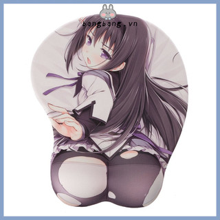 Đế lót chuột đỡ cổ tay bằng silicone hình nhân vật anime 3D quyến rũ