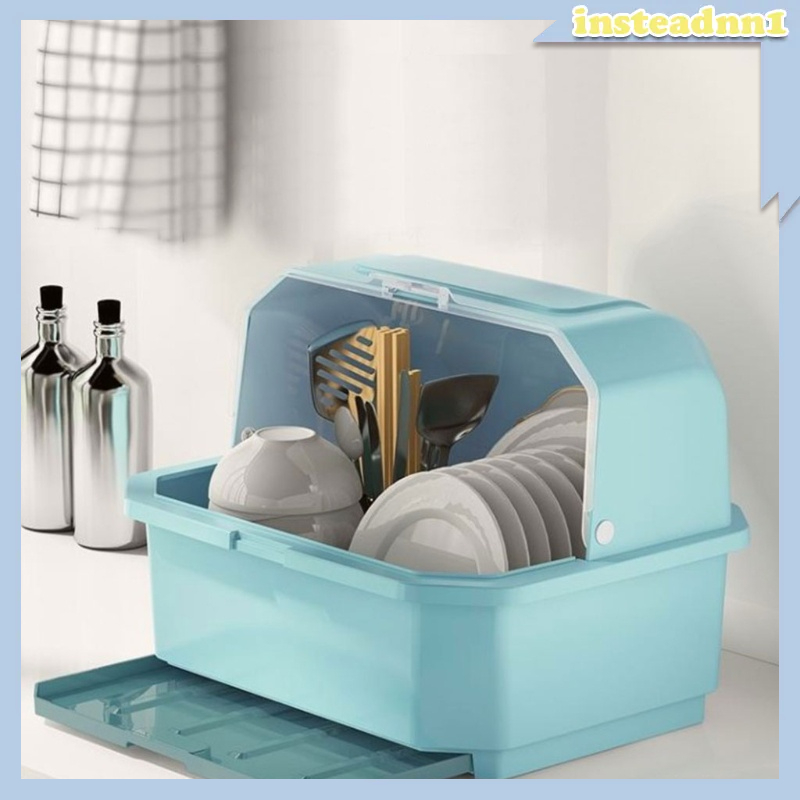 Inste Hộp Đựng Chén Dĩa Bằng Nhựa Tiện Dụng Cho Nhà Bếp / Nhà Hàng