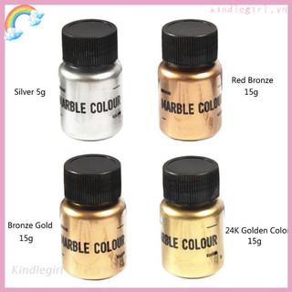 Bột màu hiệu ứng cẩm thạch ánh kim tráng gương 15g dùng để nhuộm màu nhựa resin epoxy khi làm trang sức