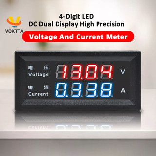 Vôn kế điện tử màn hình led 0.28 "voktta m4430 dc 100v 200v 10a