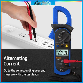 Digital Clamp Multimeter ST-201 True RMS LCD Multifuction Ohm for DC AC Voltmete