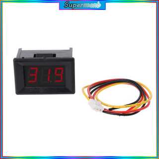 Vôn Kế Điện Tử 3 Số DC 0-100V 0.36" Cho Xe Hơi