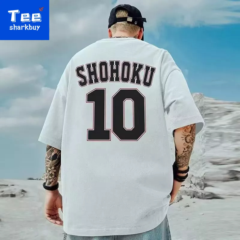 Áo thun unisex TEESHARKBUY ngắn tay với nhiều màu tùy chọn plus size M-5XL