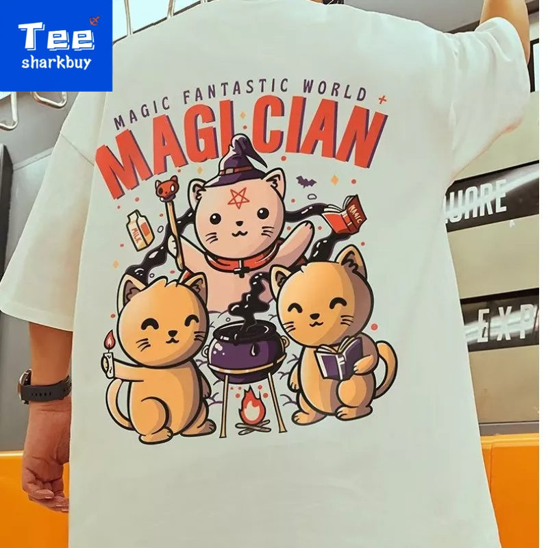 In Áo thun nam ngắn tay Unisex T-shirt Plus Size Đen / Trắng M-5XL