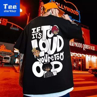Áo thun unisex TEESHARKBUY ngắn tay thời trang plus size M-5XL