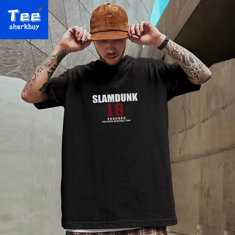 Áo thun unisex TEESHARKBUY ngắn tay thời trang plus size M-5XL