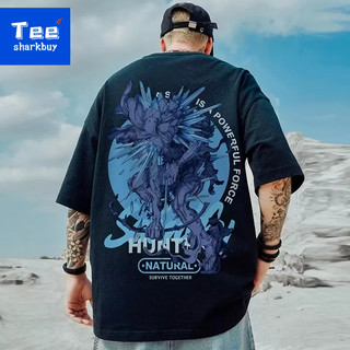  Áo nam Tay Ngắn Màu Trắng Đen In Chữ Plus Size M-5XL